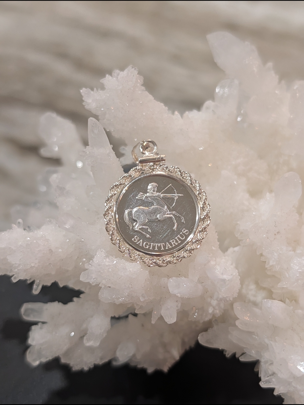 Sterling Silver Sagittarius Zodiac Pendant